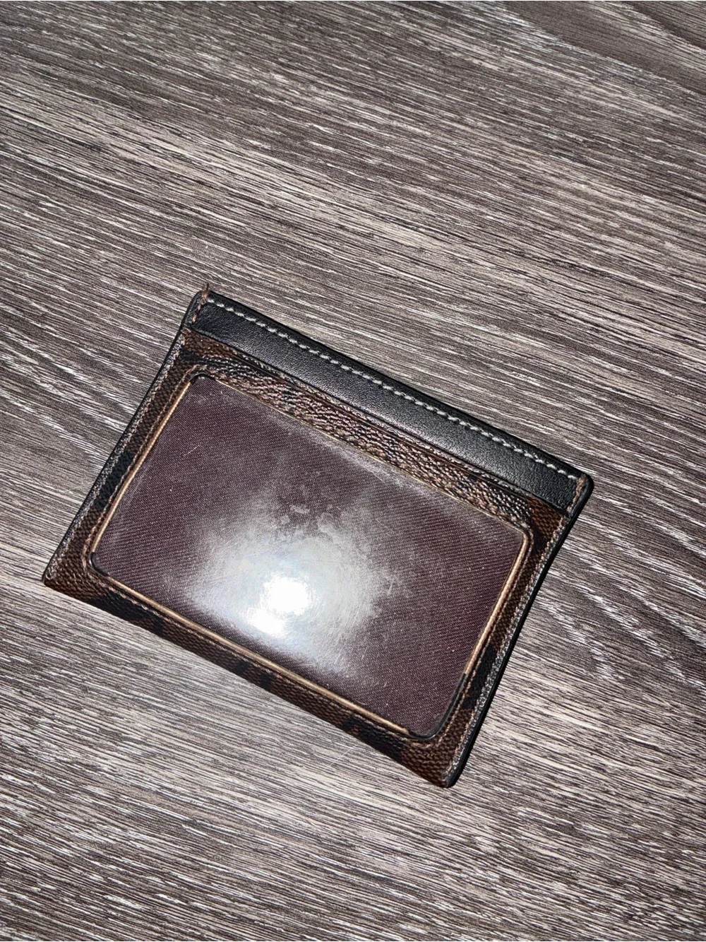 Coach Signature Card Holder / ID Wallet